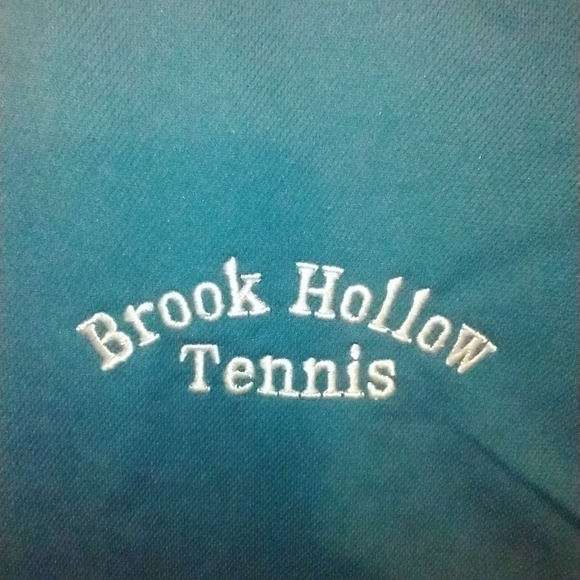 Nike Dri-Fit Short Sleeve Polo Shirt Men's sz XL Brook Hollow Tennis Logo. - Picture 7 of 7